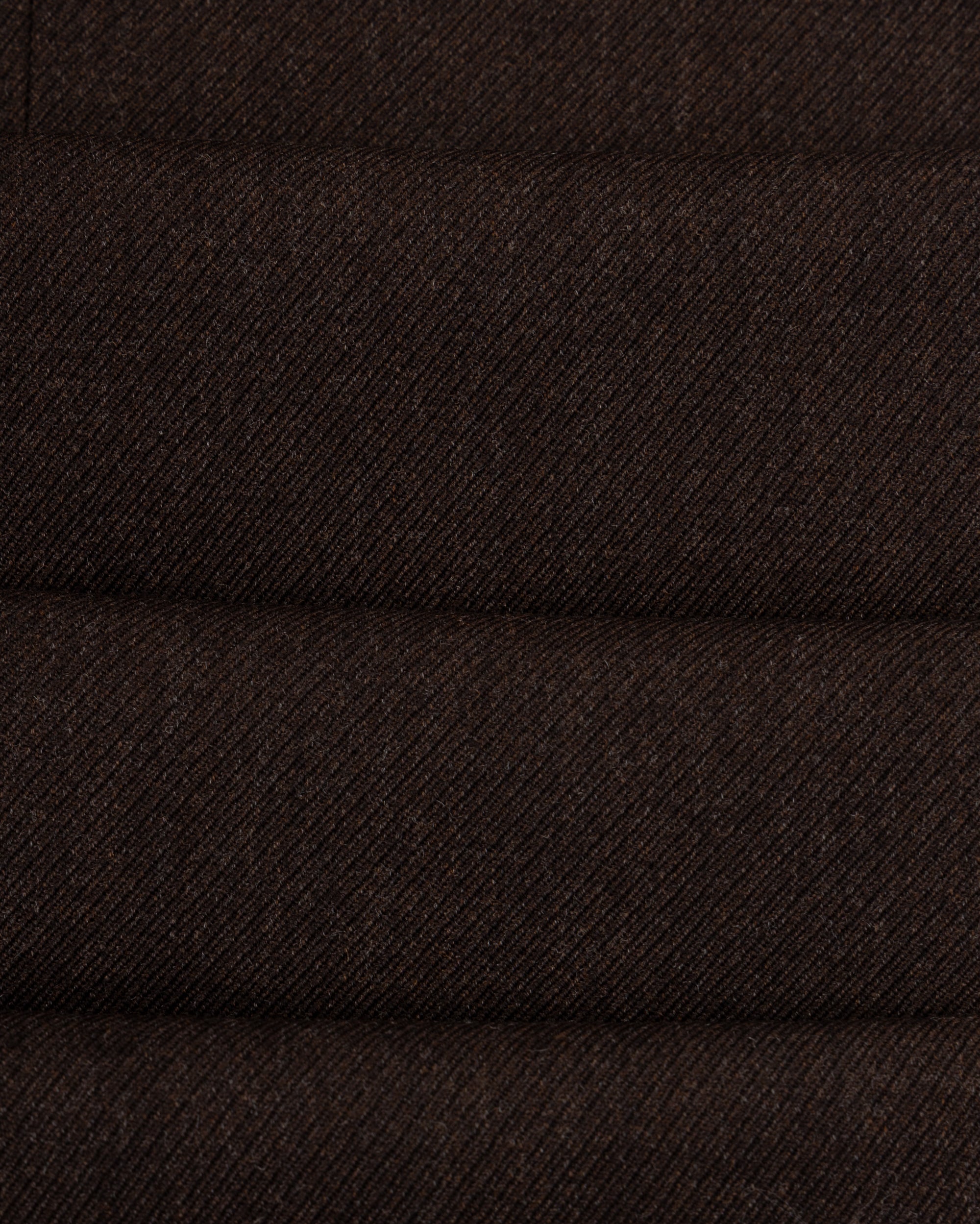 Single Pleat Trouser - Brown Wool Cavalry Twill