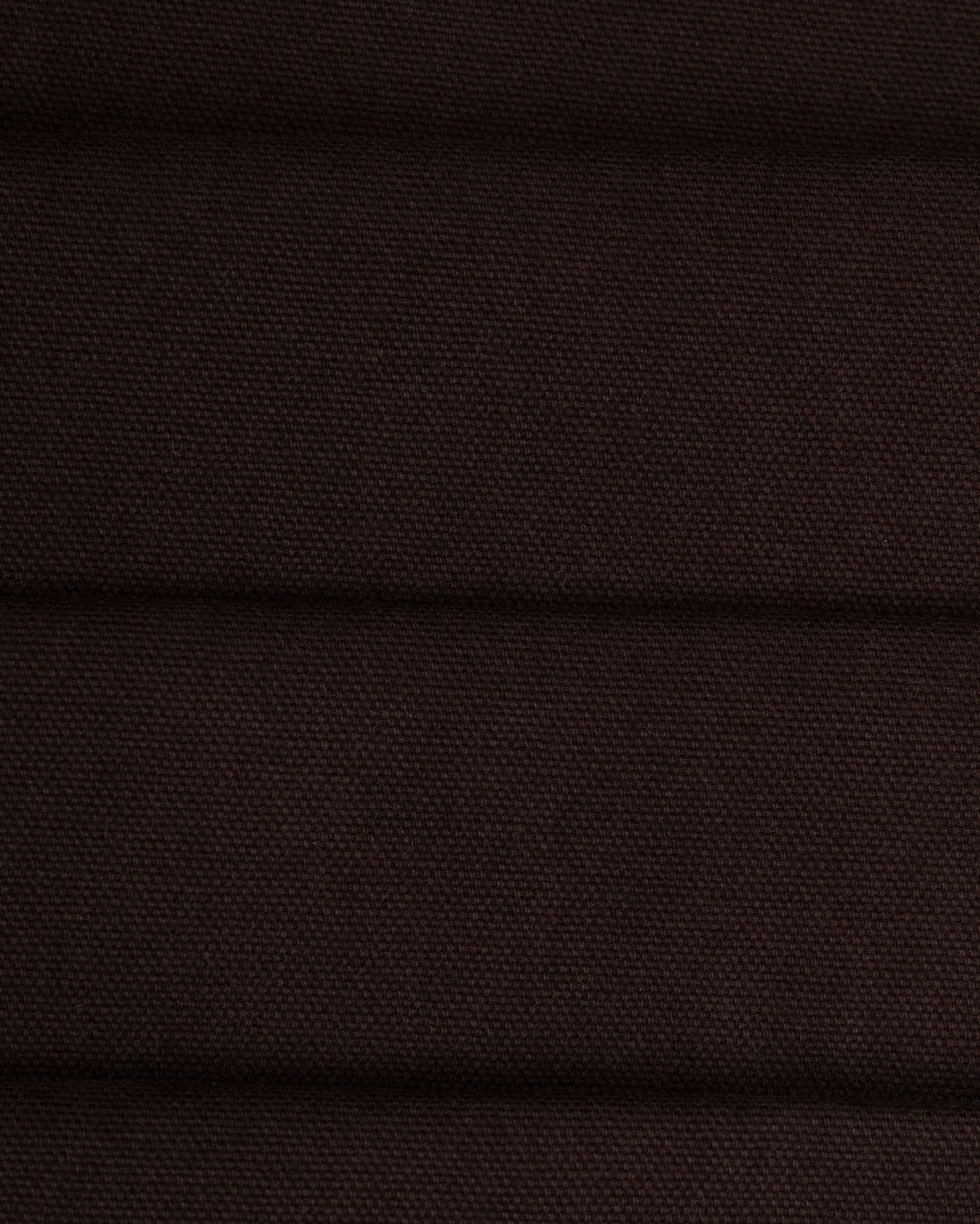 Relaxed Single Pleat Trouser - Dark Brown Cotton Canvas