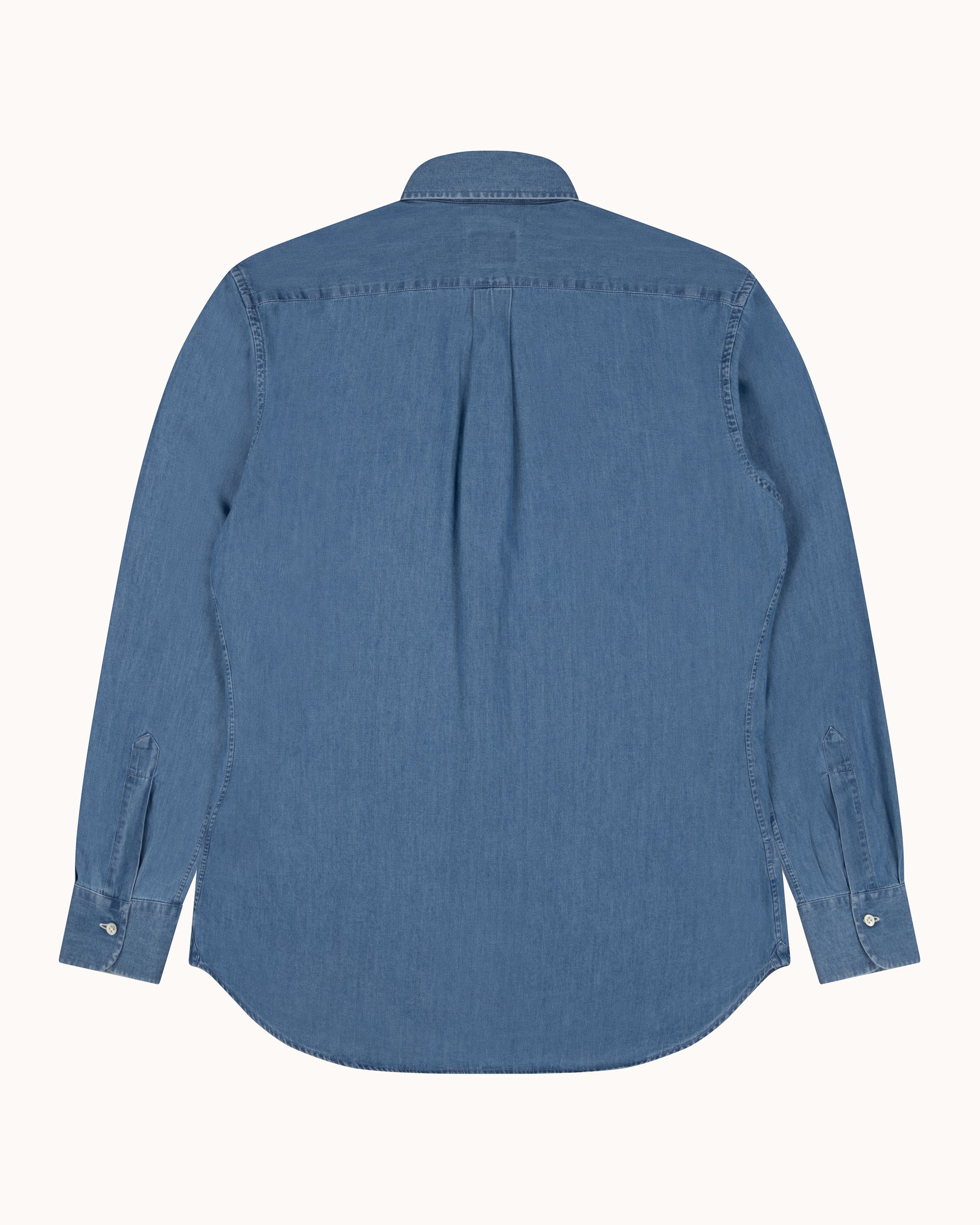 Button Down Collar Shirt - Wash Denim